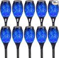 Solar Torch Flame Lights with Flickering Blue Flame Waterproof Outdoor Landscape Decoration Lighting for Garden Lawn Yard Solar Powered (10)