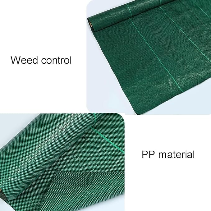 Weed Control Film Geotextile Weed Control Membrane Weed Barrier Landscape Fabric Water Permeable Garden Ground Cover(1.52x15m/5x50ft)