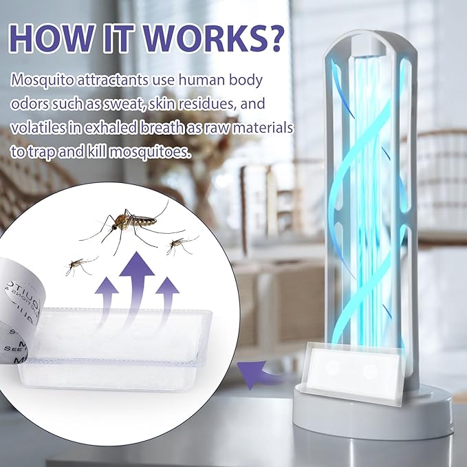 6 Pack Mosquito Attractant Bait Refill Mosquito Bait Lure for Bug Zapper &amp Fly Traps Compatible with All Flying Insect Mosquitoes Trap