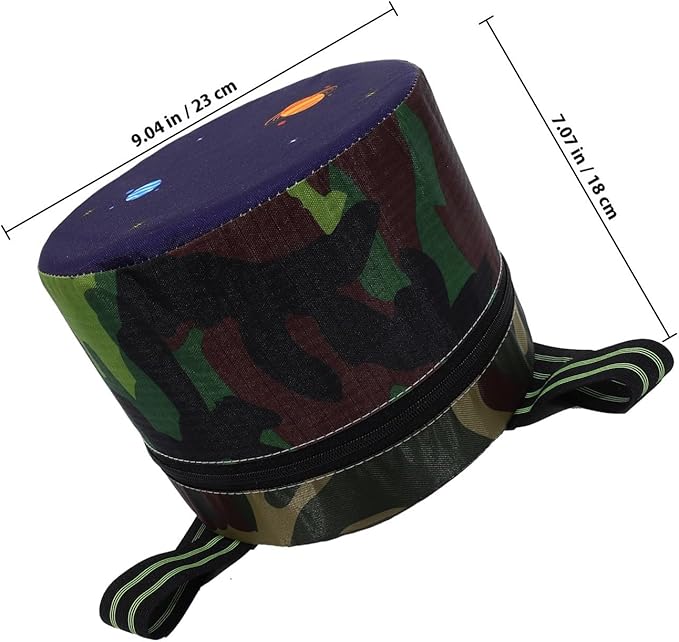 Uonlytech Portable Small Garden Stool 18cm High Lightweight Foam Farming Seat with Camouflage Surface for Gardening Fishing Hiking and Outdoor Travel Random Color
