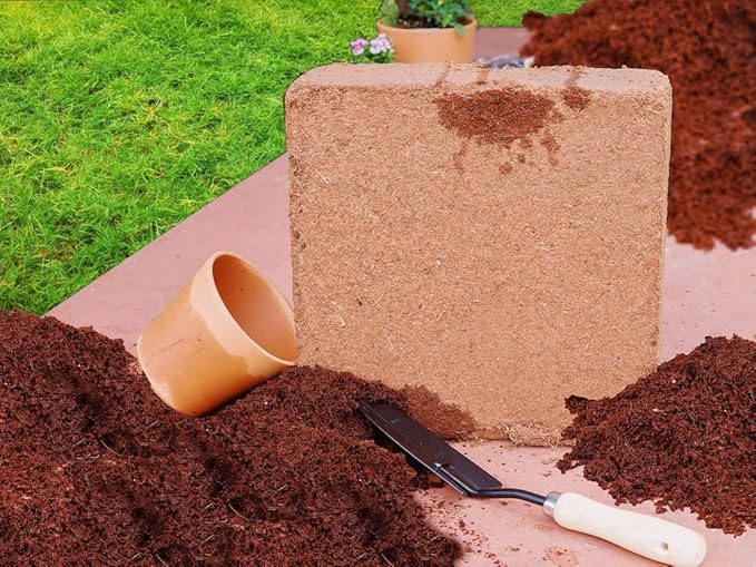 Coco Coir for Plants 2-Pack – 2.6 Cu. Ft. Compressed Coconut Coir Bricks 10 lb. Organic Low EC pH Balanced Coco Peat for Indoor &amp Outdoor Gardening Potting Soil Indoor Plant Soil