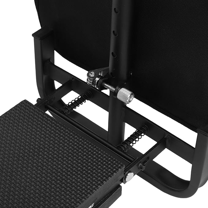 Tnfeeon Upgraded Wide Garden Kneeler and Seat with 2 Tool Pouches Workseats 2 Tool Pouches 10.6 Inch Width Foldable Stool Bench Kneeling Sitting Support 400 Lbs Gardeners Seniors (Black)