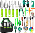 84 PCS Garden Tools Set10pcs Succulent Tools Set Included 6pcs Large Heavy Duty Aluminum Gardening Hand Tools 12.5IN with Garden Tool BagGloves Sprayer etc.Gardening Gifts for Men Women Garden Gifts