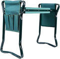 Gardening Kneelers Folding 2 in 1 Gardening Kneeler Seat Garden Bench Lightweight Stools with 2 Tool Pouches Lightweight Garden Kneeler with Thicken and Widen Soft Kneeling Pad