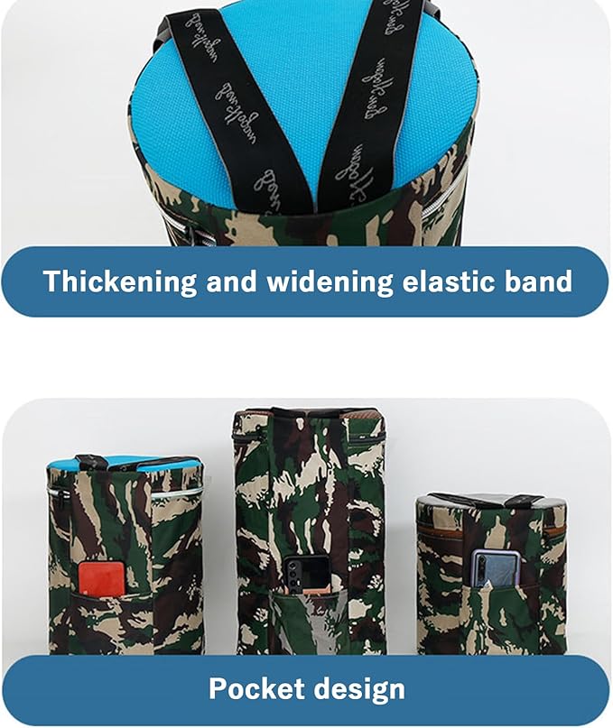 Wearable Gardening Stool Portable Hip Attached Work Seat Round Garden Bench Chair EPP Foam Material for Garage Picking Lawn Height7
