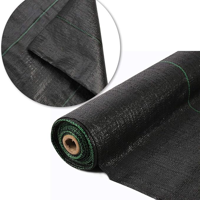 LITA Weed Barrier Fabric 3.2oz Heavy Duty Landscape Fabric for Outdoor Gardens Woven Weed Blockr Fabric - Garden Landscaping Fabric Roll - Weed Control Fabric in Rolls (5FT x 100FT)