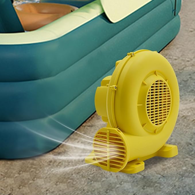 Air Blower Pump Fan 2150Pa Air Blower Jumping Bed Inflator Powerful Inflatable Bounce House Blower for Inflatable Water Slide Bouncy Castle Bounce House Speed 3250RPM 1118CFM Air Volume
