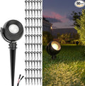 Sunco LED Low Voltage Spotlight Revolver Sphere Shaped Garden Landscape Lights Outdoor [Luces para Jardin] 4W 300 LM 3 CCT: 2700K/4000K/5000K Wet Rated ETL 60 Pack.