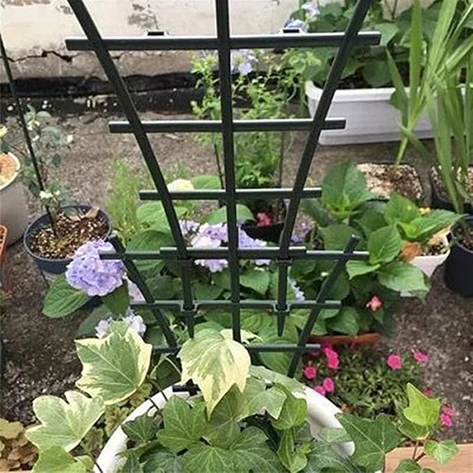 Liudan Plant Holder 2Pcs/Set Stackable Combined Climbing Grid Grid Potted Plant Support Garden Accessories Plant Trellis Garden Plant Support