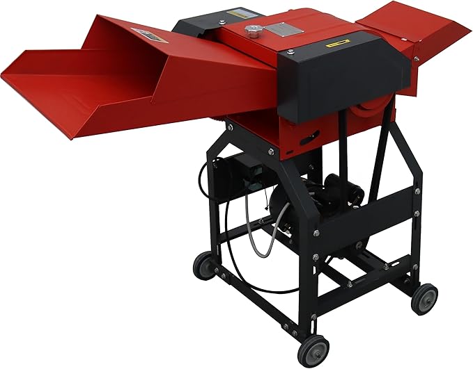 INTSUPERMAI Hay Cutter Pulverizer Grass Crusher 4-Blade Feed Crusher Grass Chaff Cutter Hay Cutter Machine Dry-Wet Straw Cutter 400-800KG/H 220V