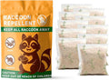 Natural Raccoon Repellent Granules | Eco-Friendly Non-Toxic &amp Long-Lasting Protection with Garlic Peppermint &amp Wintergreen Oils | Safe for Pets and Children |10-Pack (25g per Bag)