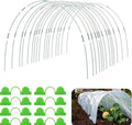72 Pcs Garden Hoops for Raised Beds 12 Sets of 8 Ft Long Greenhouse Hoops Grow Tunnel Rust-Free Fiberglass Support Hoops Frame for Netting DIY Plant Support Garden Stakes for Row Cover