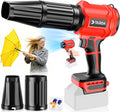 Cordless Leaf Blower Compatible for Milwaukee 18V Battery(NO Battery) Mini Turbo Jet Blower with 2 Nozzles Lightweight &amp One-Hand Use for Patio Garage Yard Cleaning Car Dryer(Tool Only)