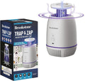 Trap &amp Zap Insect Catcher with Vacuum Suction - High-Efficiency UV Light Attractor and Quiet Fan