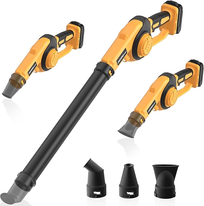 Cordless Leaf Blower Compatible with Dewalt 20V Max Battery (Tool Only) Up to 200MPH Small Electric Leaf Blower 3 Speeds Mode Battery Powered Mini Leaf Blowers for Patio