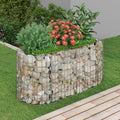 YAFF Gabion Raised Bed Galvanized Iron 47.2x19.7x19.7