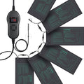 LUXBIRD 6 Pack 30W Seedling Heating Mats 10 x 20.75 with Thermostat Controller Idea for Seed Starting Germination Greenhouse (LB-HT06)