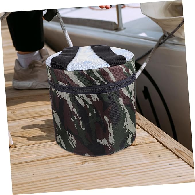 UPKOCH Portable Outdoor Gardening Stool with 25cm Height and Storage Pocket Lightweight Small Foam Work Seat for Farming Camping and Field Tasks Random Style