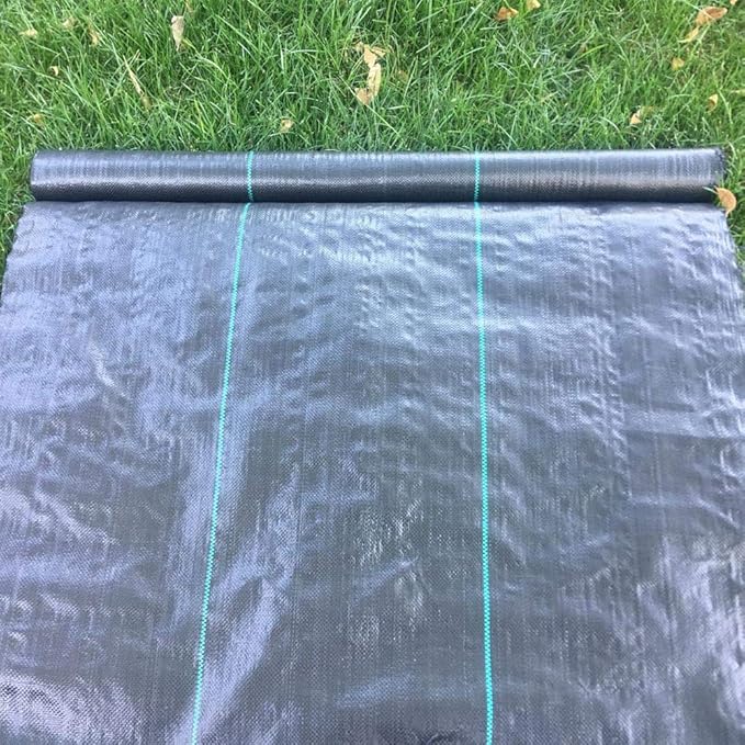 MTB Supply 3 Ft Width by 150 Ft Length Landscape Fabric Woven Weed Barrier PP Black