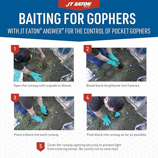 Answer Pocket Gopher Control Bait – 10 lbs Bulk Rodenticide for Effective Pocket Gopher Management Long-Lasting and Easy-to-Use Solution