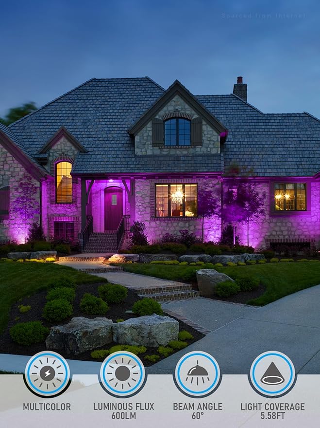 LEONLITE 10W RGB Low Voltage Landscape Lights Bundle 10-Way Junction Hub 8 Pack 12V LED Landscape Spotlights &amp 1 Pack Fit 9-21 Gauge Wire Landscape Wire Connectors