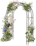 VINGLI Garden Arbor Arch for Wedding Ceremony Party Christmas Garden Decor Steel Garden Trellis for Plant Climbing Pergola for Garden Backyard Lawn (Arch Top Bronze)