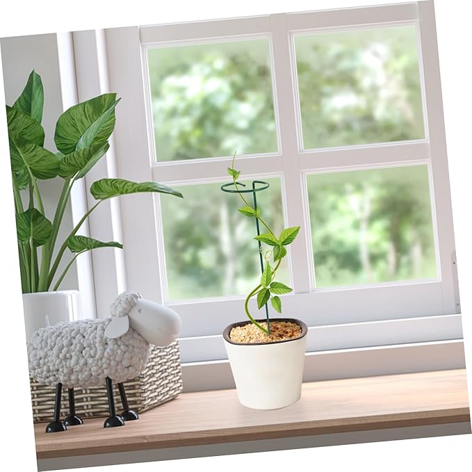 POPETPOP 3pcs Plant Trellis for Climbing Vines Round Support Rack for Potted Plants Indoor Garden Decoration for Use