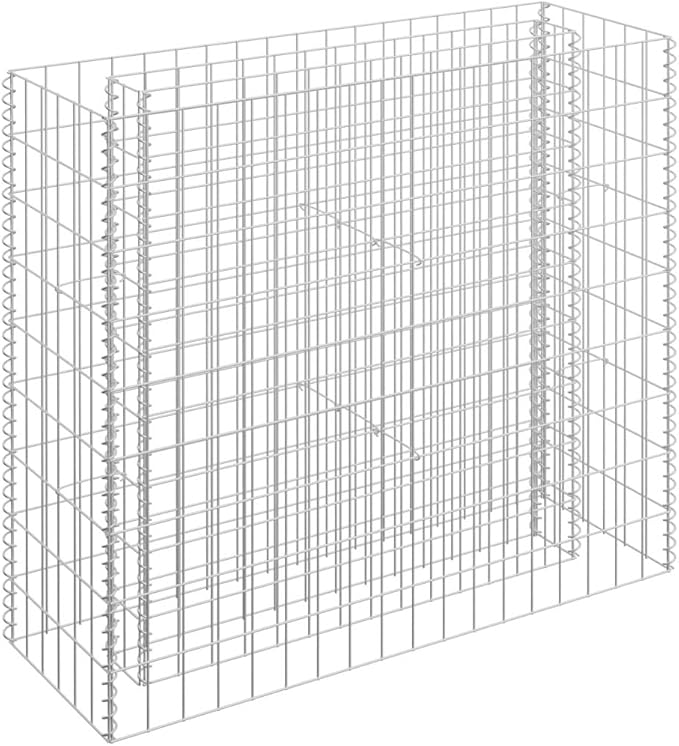 Gabion Raised Bed Galvanized SteelGabion Basket Gabion Planter Steel Fencing Wire Patio Flower Plant Bed Basket Stone Wire Garden Outdoor Landscape Decoration