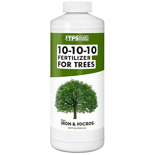Liquid 10-10-10 Fertilizer for Trees and Shrubs – Balanced NPK Plus Iron and Micros for Stronger Growth and Healthy Roots 32 oz