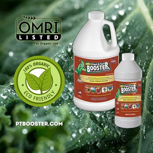 Nature's Wonder Plant &amp Turf Booster 30 oz | Organic Soil Conditioner &amp Root Booster for Plants - Concentrated Liquid Biostimulant with Fulvic Humic Acid for Plants Potting Soil Flowers &am