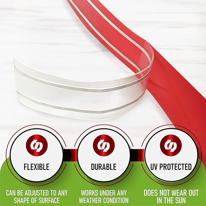 kit for Pigeon &amp Bird Control - Bird Trainer Solution for Keeping Birds Away from Rooftops Patios Windowsills Fences - Durable Shock Tape &amp Electronic Charger Kit- Spikes Alternative.