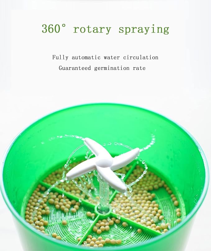 Bean Sprout Machine 2PCS Automatic Bean Sprout Machine Household Kitchen Large Capacity Bean Sprout Cultivation kit 3 Layers US (3 Layers (2 Layer UK)
