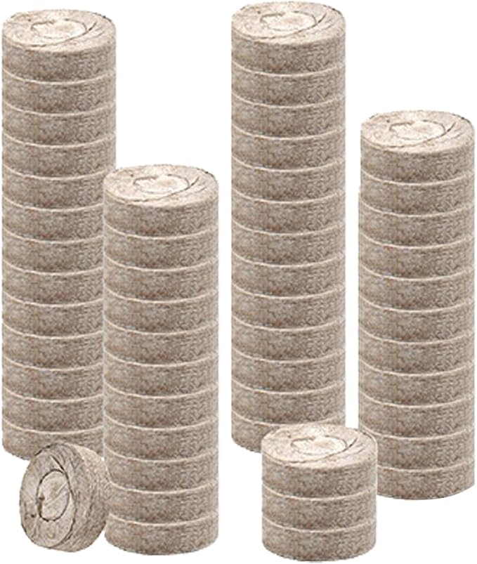 100 Pieces Organic Potting Fertilizer 30MM Peat Rooting Soil for Vegetable Flower Tree Cactus Orchid Bonsai Monstera Citrus Soil for Plants Seedling Starter Pods Root Growth Booster