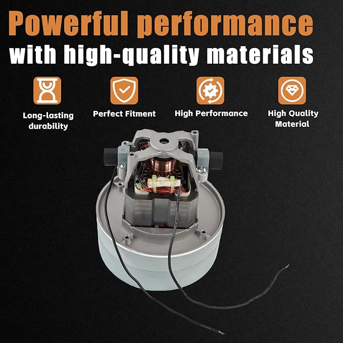 Lamb Vacuum Blower Motor 4M903 115923Compatible with Miele F&ampP Fantom Vacuum Cleaners Metro Dryers Tristar Hurricane Dryers Romani