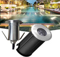 Outdoor LED Buried Landscape Lights IP68 Waterproof 12V Low Voltage Mini Underwater Pond Spotlights 30° Beam Angle