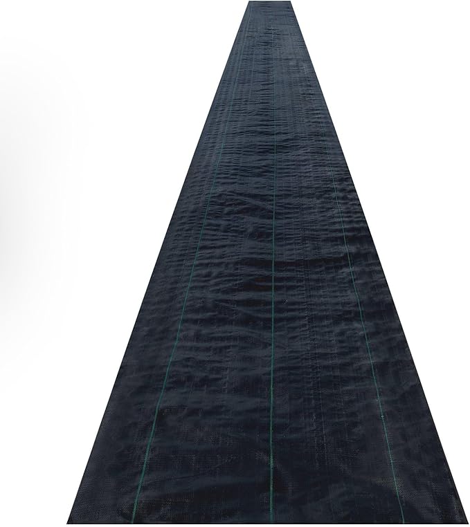 Premium Weed Barrier Fabric 2 * 3FT 300FT Heavy Duty 2.4OZ Woven Weed Control Fabric High Permeability Good for Flower Bed Geotextile Fabric for Underlayment Polyethylene