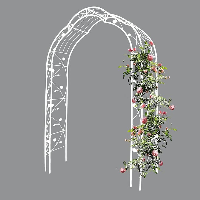 Garden Trellis Metal Garden Arch Assemble Freely with 8 Styles Garden Arbor Trellis Climbing Plants Support Rose Arch Outdoor Arch Wedding Arch Party Events Archway