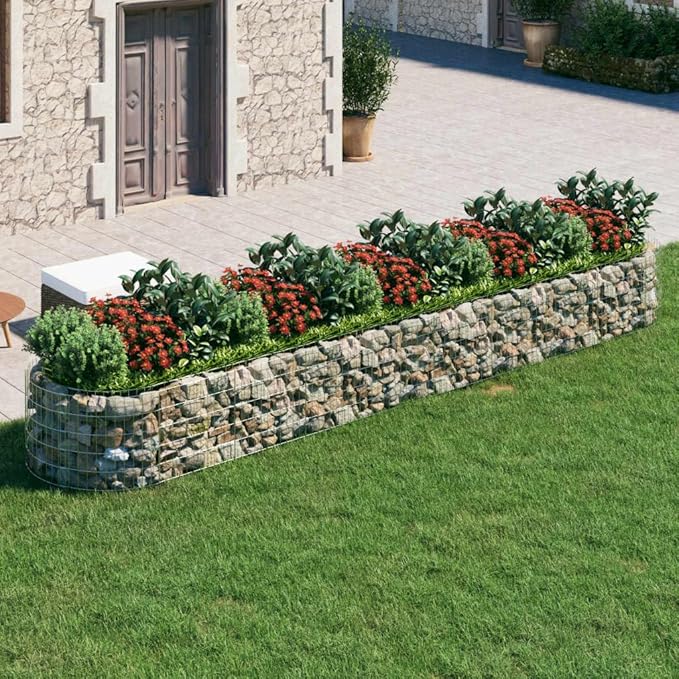 Gabion Raised Bed Galvanized Iron 196.9x39.4x19.732.35 KG152043