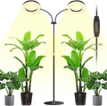 48W LED Grow Light for Indoor Plants Dual-Head Plant Light with Full Spectrum Adjustable Height 23-67 Timer &amp Dimming UV Light for Plants Indoor Grow Lamp for Tall Houseplants