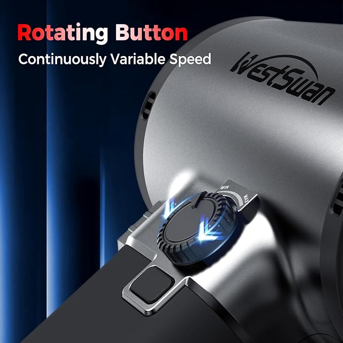 Car Dryer Air Blower Equipped with Continuously Variable Speed 1.6KG Instant Thrust Car Blower for Drying 64mm Super Power Turbo Dryer Blower for Patio Cleaning Car Drying Snow Blowing