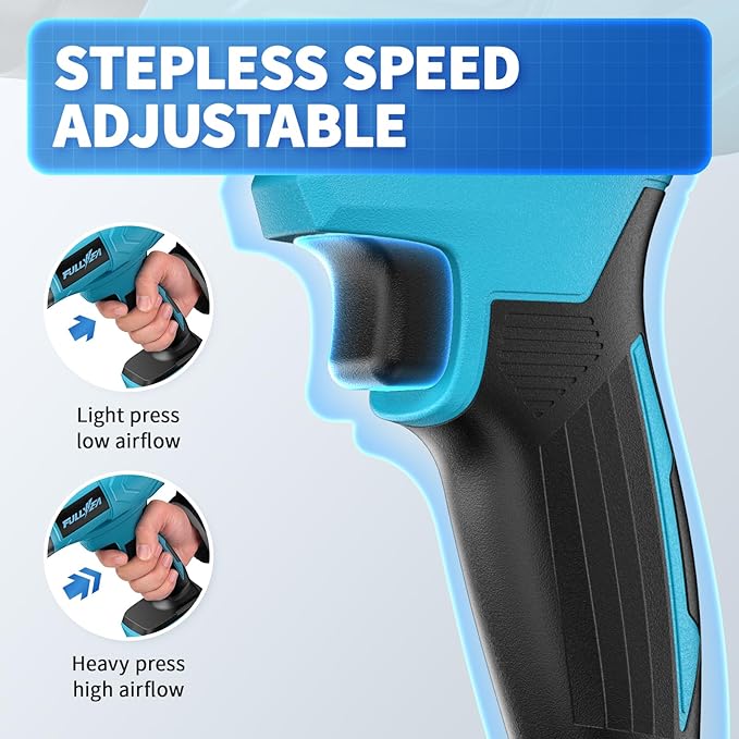 Leaf Blower Cordless Small Leaf Blower with 2*4.0Ah Batteries &amp Charger Portable Air Duster Lightweight 20000 RPM Handheld Leaf Blowers for Patio Cleaning Lawn Care Blowing Leaves Dust
