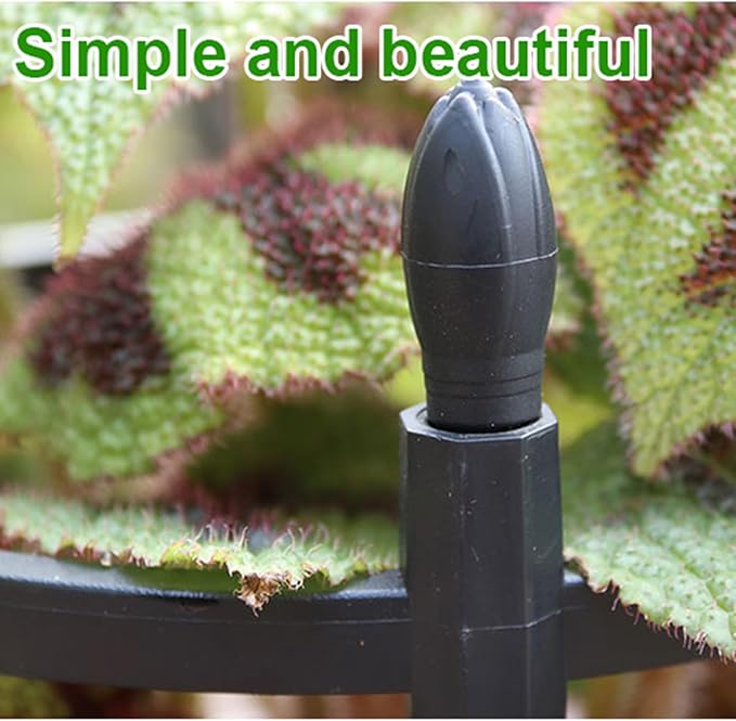 Garden Obelisk Trellis for Climbing Plants 8mm Steel Pipe Rustproof Garden TrellisHeight:20cm/25cm/30cm/35cm/40cm/45cm for Indoor Flowers Pots Vines(Size:35cmColor:Diameter 25cm)