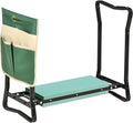 Garden Kneeler Seat Stool Bench Kneeling Pad and 1 Large Side Tool Pouch &amp Easy Folding Design for Transport &amp Storage