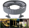 Led Outdoor Lights Low Voltage Landscape Spotlights Small Lawn Tree Ring Lights IP65 Weatherproof(Green LightPack of 4)