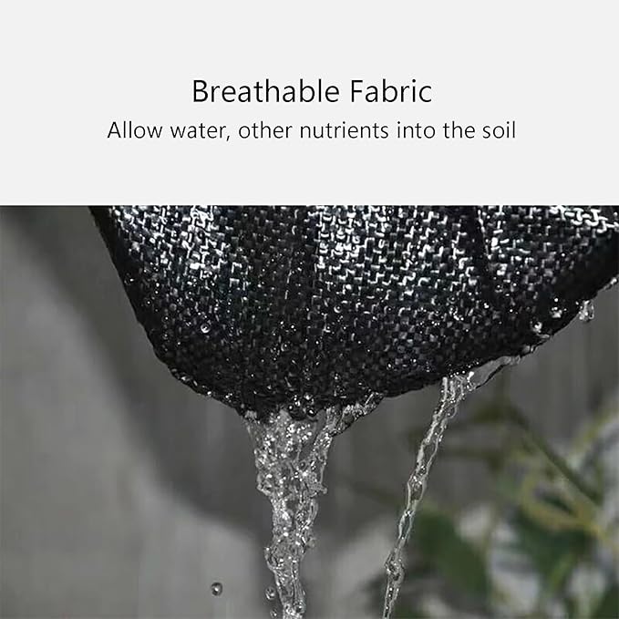 Heavy Duty Weed Control Membrane High Density Weed Barrier Fabric Resistant Ground Cover Membrane Weed Matting for Artificial Grass Patios Paths Flower Beds(1.2 * 200m)