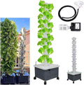 （45 Holes） Vertical hydroponic Indoor self-Watering Planting Cultivation Planting Tower aerosol Cultivation with moisturizin