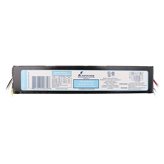 Advance ICN-4P32-SC Electronic Fluorescent Ballast 4 Lamp 32W T8 120/277V