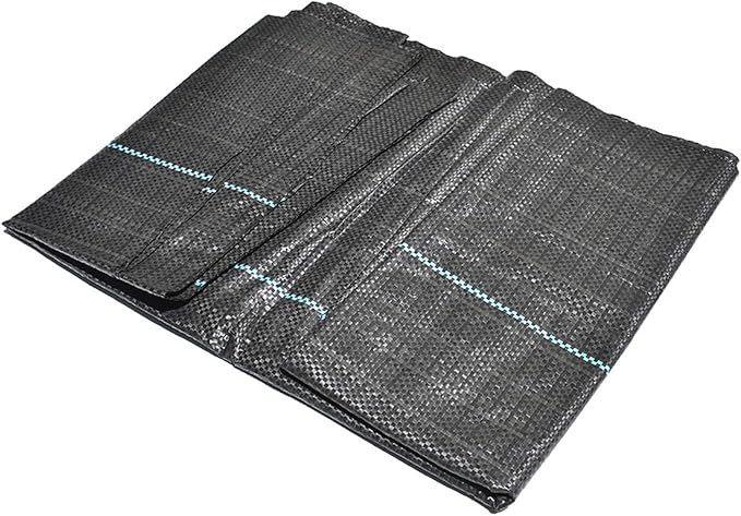 Garden Weed Barrier Landscape Fabric 5FT x 16FT Heavy Duty Cloth Weed Block Gardening Mat Polypropylene Woven Ground Cover for Flower Bed Driveway Landscaping Gardening Outdoor Projects