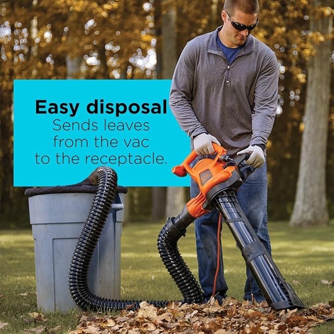 BLACK+DECKER BLACK+ DECKER Leaf Blower Hose Attachment for Corded Leaf Blowers Attachment Only 8ft (BV-006)