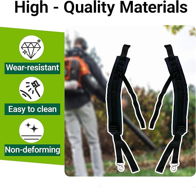 150BT Shoulder Strap Harness Fit for Husqavarna 150BT 150BF 170BT 170BF 350BT 350BT 370BFS 370BTS Backpack Blower Replace 511803001 511802901 1 Pair Left and Right Black